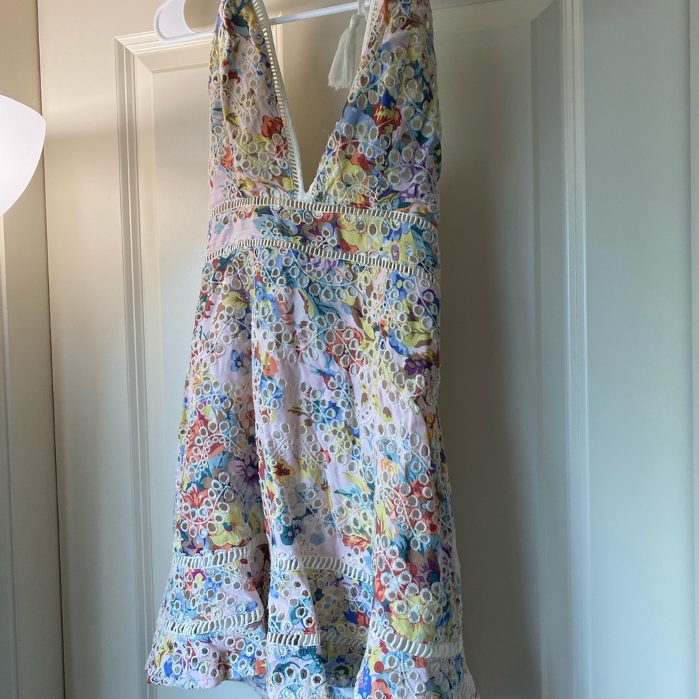 Tobi halter multi color dress!